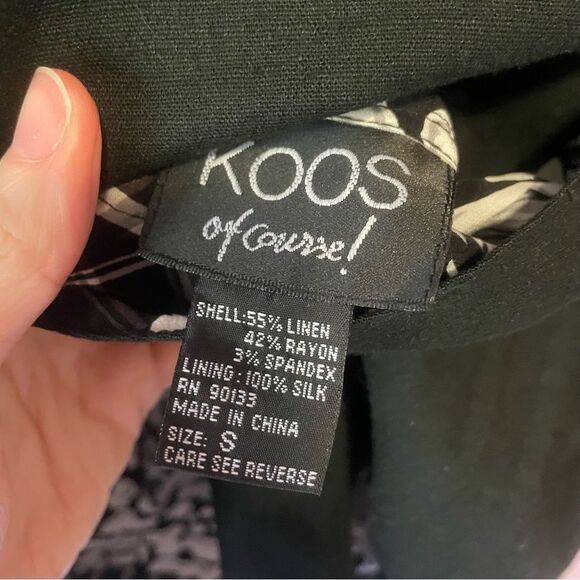 Koos of Course QVC S Reversible Jacket Linen Silk - Picture 5 of 14